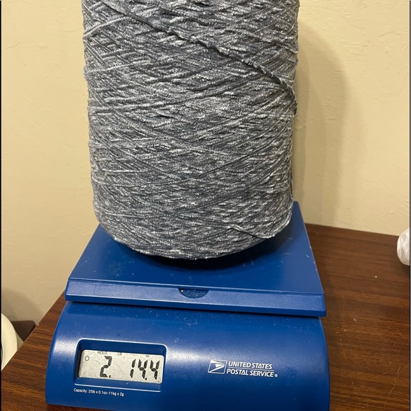 2+ lbs of misty blue yarn on a cone